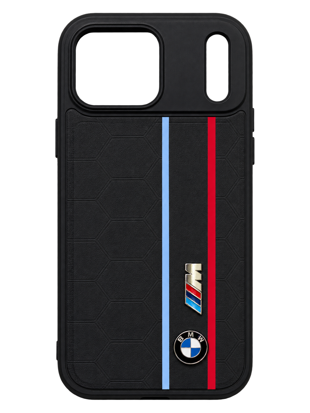 iPhone 17 Pro Max Motorsport Şeritli Kılıf - Siyah