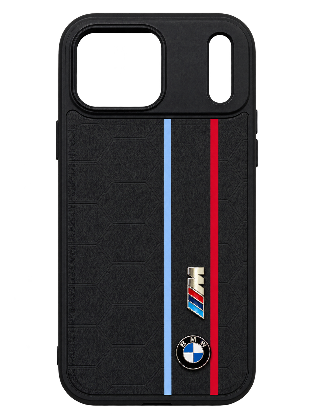 iPhone 17 Pro Max Motorsport Şeritli Kılıf - Siyah