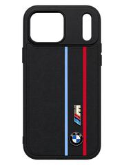 iPhone 17 Pro Max Motorsport Şeritli Kılıf - Siyah