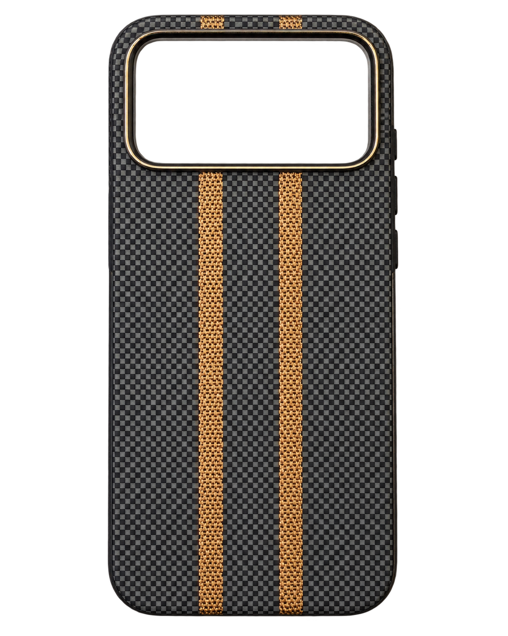 iPhone 17 Pro Max Mesh Şeritli Kılıf - Siyah
