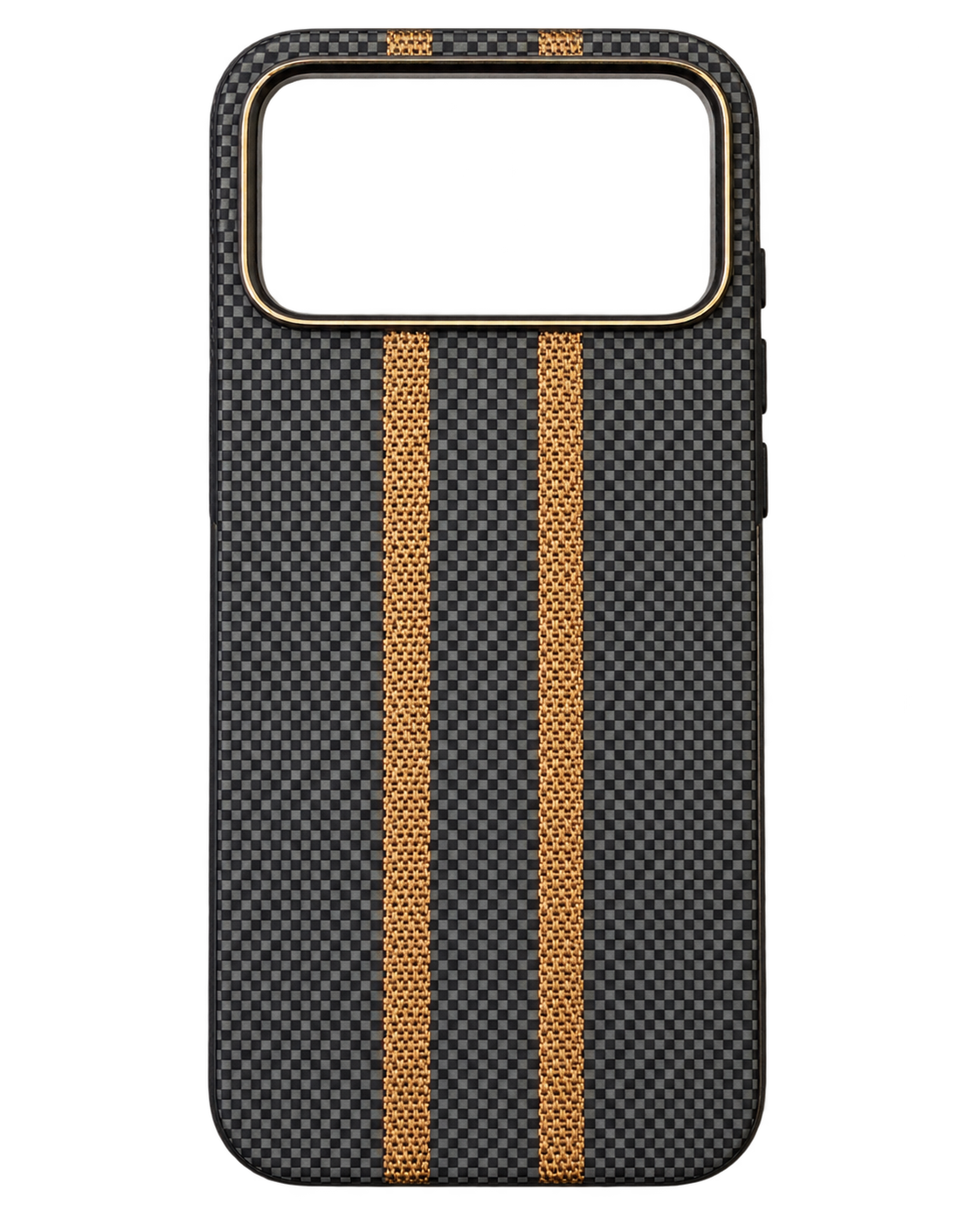 iPhone 17 Pro Max Mesh Şeritli Kılıf - Siyah