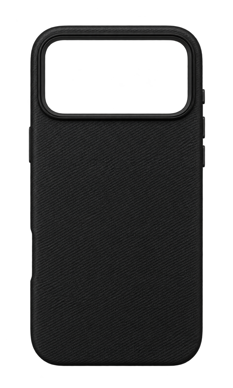 iPhone 17 Pro Max Minimal Dokulu Kılıf - Siyah