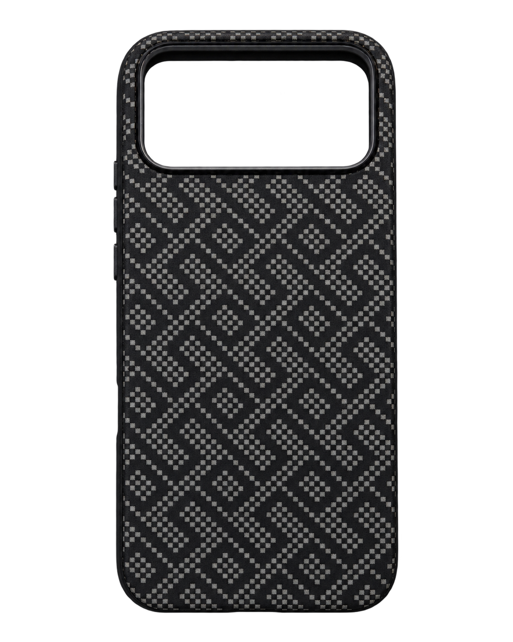 iPhone 17 Pro Max Geometrik Dokulu Kılıf - Siyah