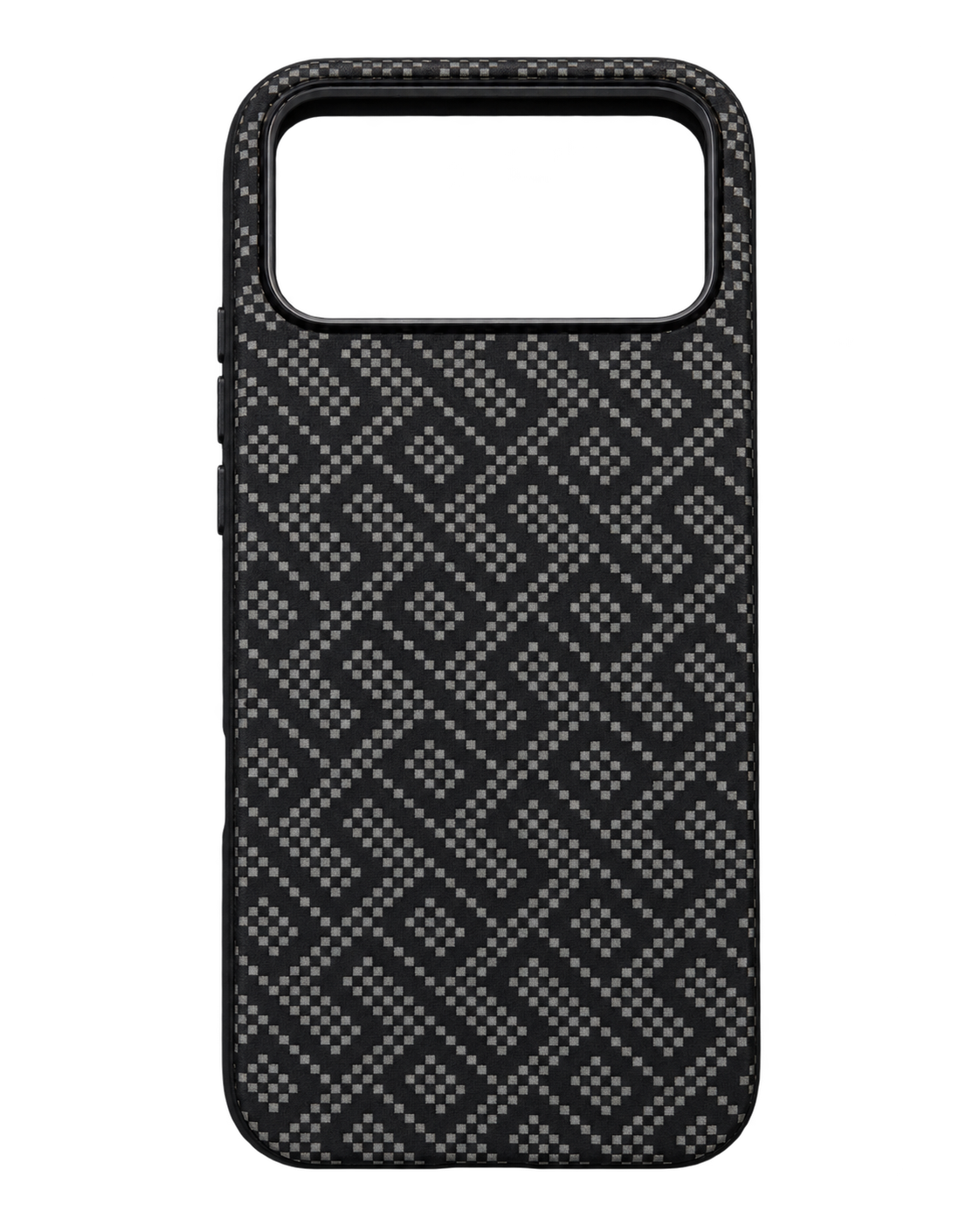 iPhone 17 Pro Max Geometrik Dokulu Kılıf - Siyah