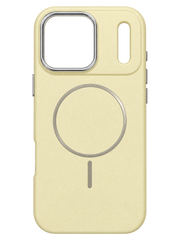 iPhone 17 Pro Max Dokulu MagSafe Uyumlu Kılıf - Krem