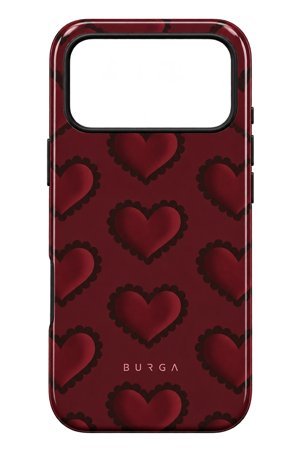 iPhone 17 Pro Max Kalp Desenli Kılıf - Bordo