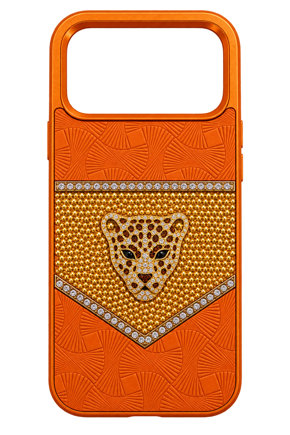 iPhone 17 Pro Max Leopar Cepli Kılıf - Turuncu