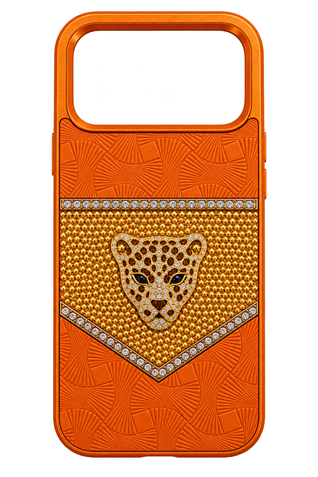iPhone 17 Pro Max Leopar Cepli Kılıf - Turuncu