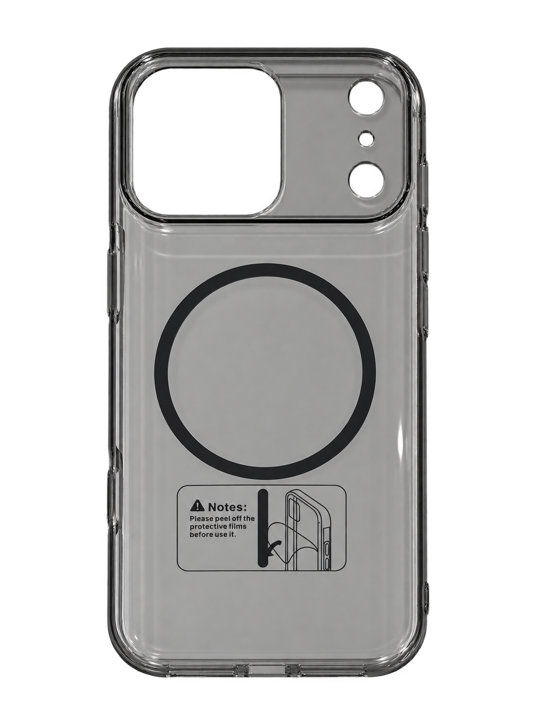 iPhone 17 Pro Max Şeffaf MagSafe Uyumlu Kılıf - Şeffaf
