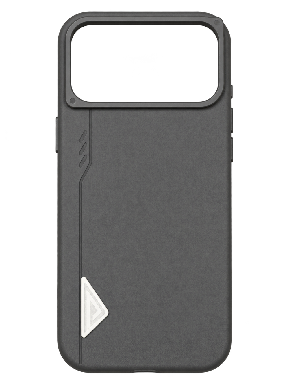 iPhone 17 Pro Max Üçgen Stand Detaylı Kılıf - Gri