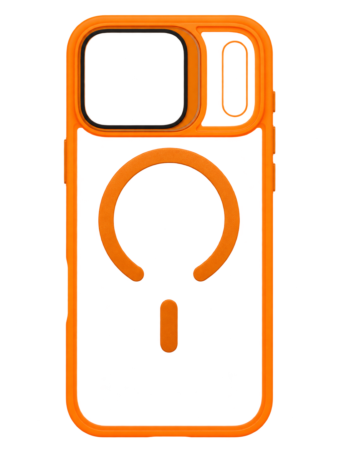 iPhone 17 Pro Max Rugged MagSafe Uyumlu Kılıf - Siyah Turuncu