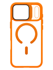 iPhone 17 Pro Max Rugged MagSafe Uyumlu Kılıf - Siyah Turuncu