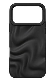 iPhone 17 Pro Max Dalga Kabartmalı Kılıf - Siyah