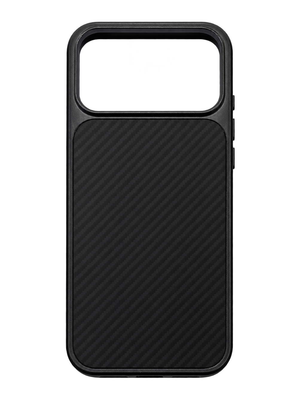 iPhone 17 Pro Max Karbon Fitilli Kılıf - Siyah