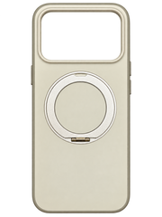 iPhone 17 Pro Max Döner Standlı MagSafe Uyumlu Kılıf - Krem