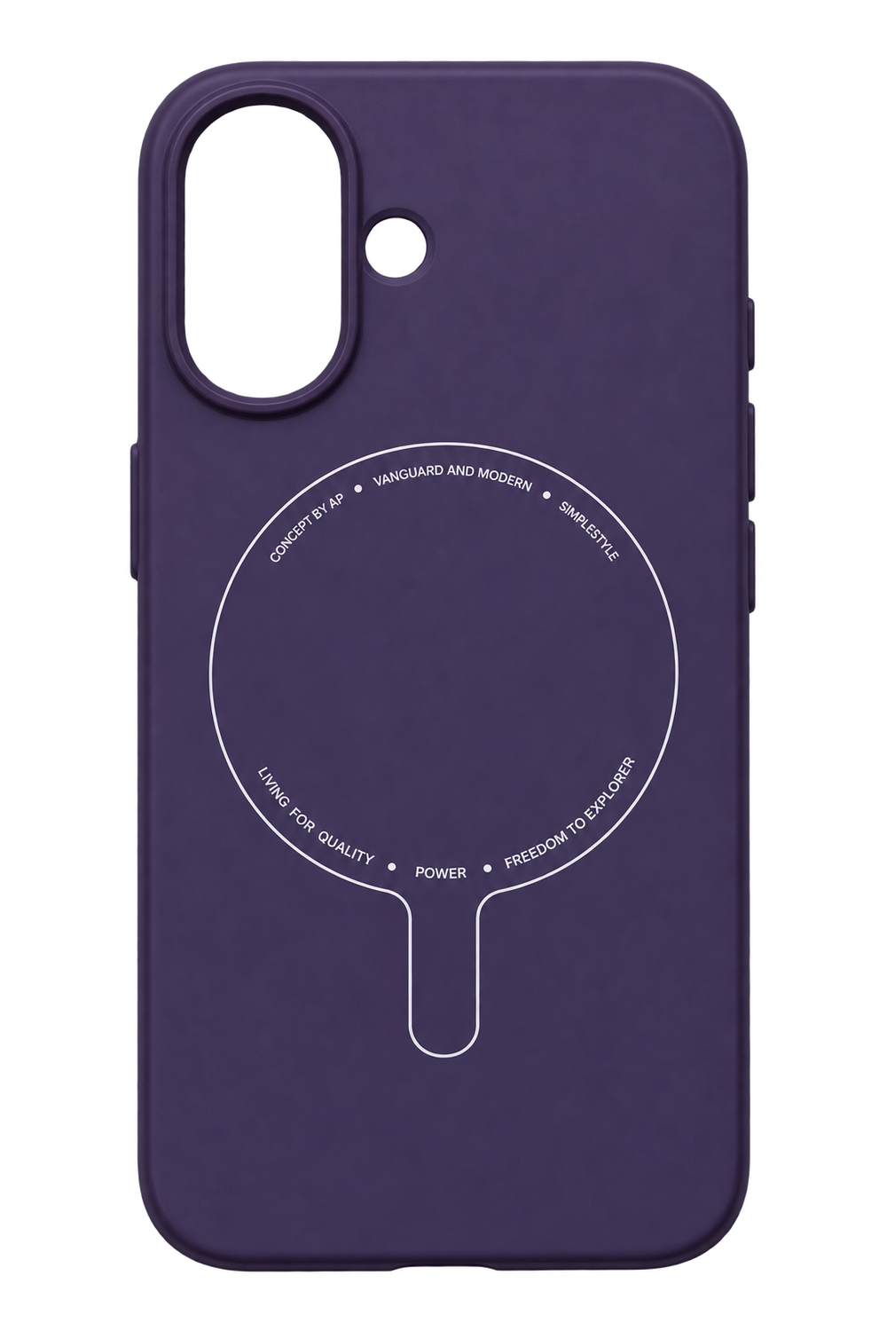 iPhone 16 Mor MagSafe Uyumlu Kılıf - Mor