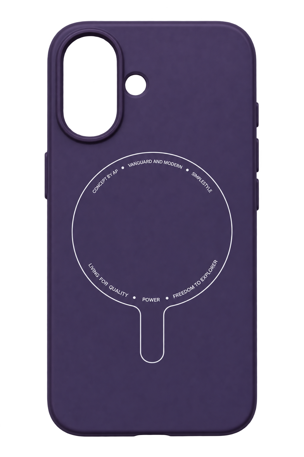 iPhone 16 Mor MagSafe Uyumlu Kılıf - Mor